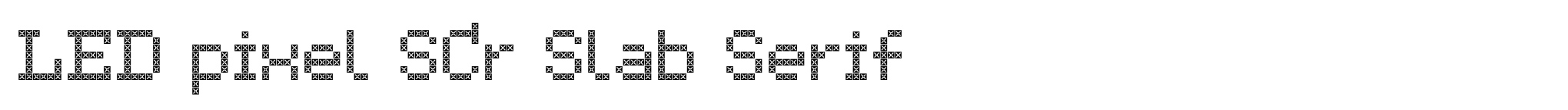 LED pixel SCr Slab Serif image